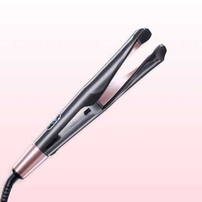 SleekWave 2-in-1 Curling Iron creating smooth curls.